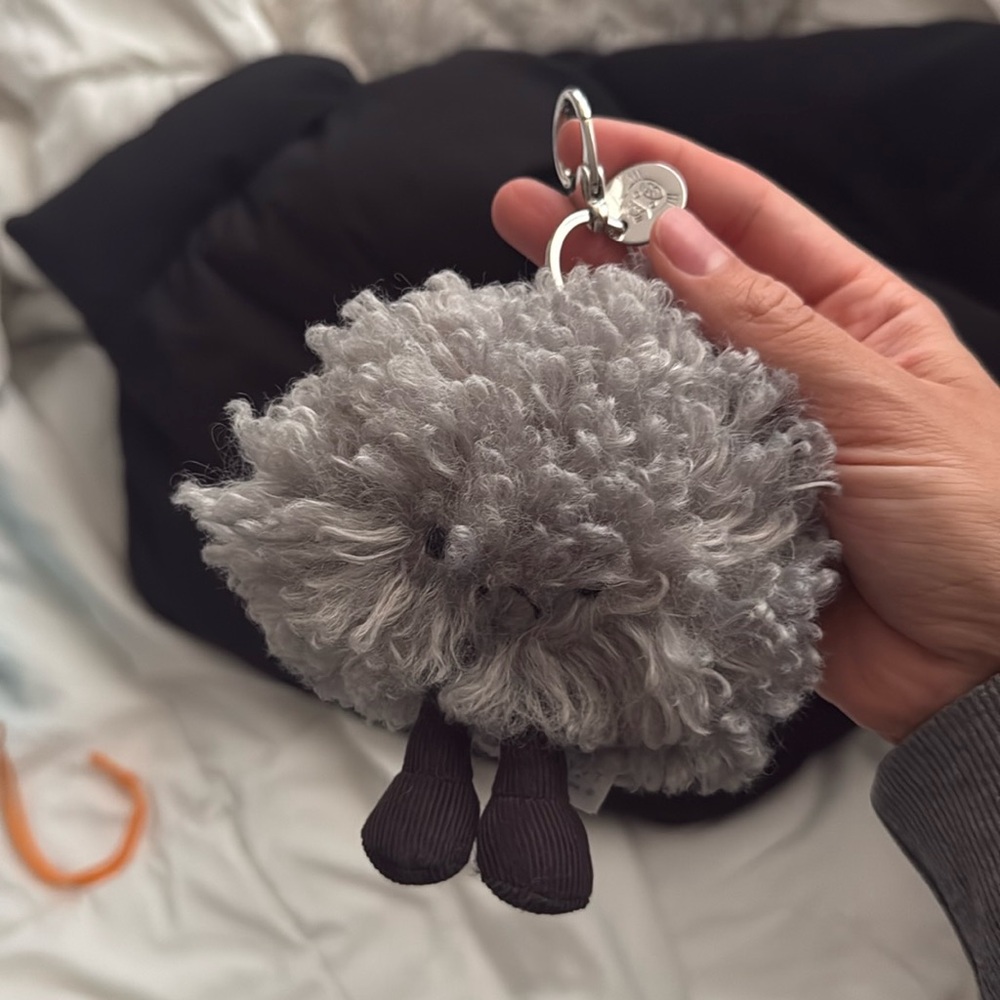 Jellycat amuseable storm cloud bag charm